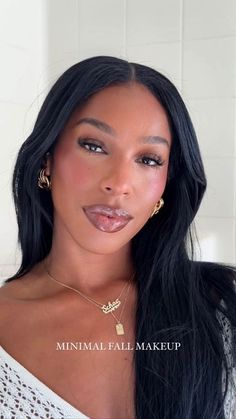 Dewy Makeup Black Women, Clean Girl Makeup Black Women, Berry Punch, Light Makeup Looks, Makeup Black Women, Black Women Makeup