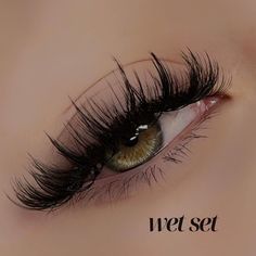 Fluffy Wispy Lashes, Spikey Lashes Extensions, Spikey Wet Lash Extensions, Eyelash Spikes, Volume Wet Set, Eyelash Mapping, Spiky Lashes, Lashes Ideas, Lash Glue Remover