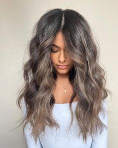 Ash Blonde Hair Color Ideas, Cool Brunette, Silver Hair Color Ideas, Ash Blonde Hair Color, Blonde Hair Colour Shades, Mushroom Hair, Ash Blonde Hair Colour, Black Hair Balayage, Brown Hair Inspo