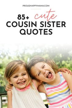 Find the best cousin quotes and sayings to remind you of the love and friendship that you and your cousin share! Here you’ll find the best cousin quotes, cousin love quotes, cousin bonding quotes, cute cousin quotes, funny cousin quotes, best friend cousin quotes, cousin quotes girl, love you cousin quotes, cousins quotes family, and National Cousins Day quotes to share on any occasion. #cousinquotes #cousins #nationalcousinsday Girl Cousin Quotes, Sister Names, Cousin Day, Cousins Funny