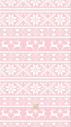 a pink and white knitted wallpaper pattern