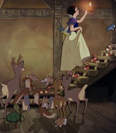 snow white and the seven dwarfs from disney's animated movie