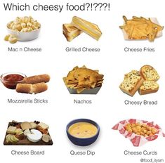 a poster with different types of cheeses and other foods that are high in protein content