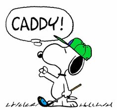 a drawing of a cartoon dog with a baseball cap on and the words caddy above it