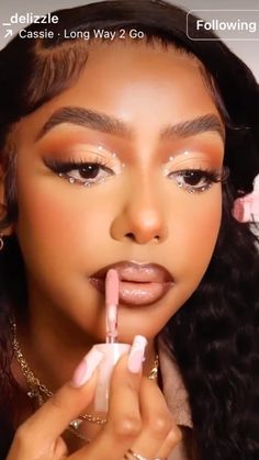 Wedding Makeup With Jewels, Pearls On Makeup, Goddess Makeup Look Black Women, Gold Gem Makeup Looks, Makeup With Diamonds Eye, Diamonds Makeup Look, Bling Eye Makeup Rhinestones, Soft Glam Makeup With Rhinestones, Eye Makeup With Gems Rhinestones