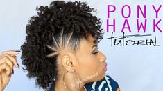 This is the style all naturals have been waiting for. In this tutorial, you will learn how to do a pony hawk hairstyle. Switch up your style this holiday! Hairstyle Youtube, Natural Hairstyle, Natural Hair Tutorials, Pompadour, Natural Hairstyles, Hair Dos, Natural Hair Care