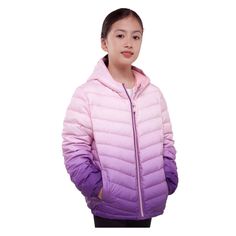 Keep her warm and comfortable with our Rokka&Rolla Girls' Ultra-Light Real Down Packable Jacket. With 650 fill power, this soft jacket provides superior insulation without the bulk. It features elastic cuffs, a half elastic waistband, and multiple pockets, including inside pockets, for convenience. Easily packable, it's perfect for on-the-go adventures. A name label inside ensures it never gets lost. This jacket combines practicality and warmth in a lightweight design. Purple Outdoor Outerwear For Spring, Casual Purple Puffer Jacket With Long Sleeves, Purple Long Sleeve Puffer Jacket For Cold Weather, Purple Long Sleeve Outerwear For Outdoor Activities, Half Elastic Waistband, Hooded Jean Jackets, Name Label, Soft Jacket, Packable Jacket