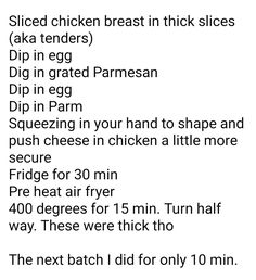 Parmesan Dip, Keto Chicken, Chicken Breast, Air Fryer, Chicken Recipes, Chicken, Turn Ons