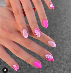 Pink Nail Art Designs, May Nails, Broken Nails, Spring Nail Designs, Pink Nail Art, Short Nail