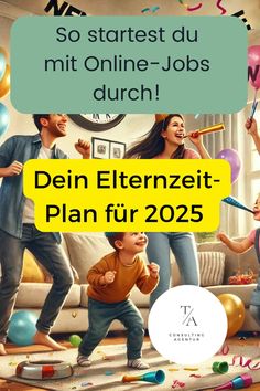 Elternzeit 2025? Mach sie zur besten Zeit deines Lebens! 💡 Erfahre, wie du mit cleveren Online-Jobs flexibel Geld verdienst und gleichzeitig bei deiner Familie bleibst. 🌟 Jetzt durchstarten! 🚀