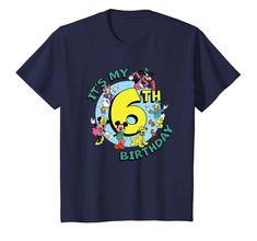 an image of a 6th birthday t - shirt