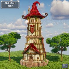 Mc Builds Ideas, Minecraft Teapot House, Magic Tower Minecraft, Rapunzel Minecraft, Minecraft Magic Tower, Minecraft Witch Tower, Minecraft Towers, Minecraft Magical Builds, Tower Minecraft