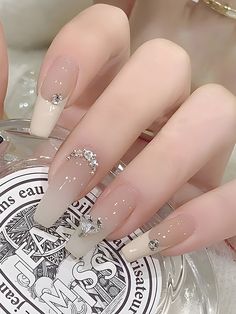 Multicolor  Collar    Color Nails,3D Nails Embellished   Beauty Tools Nagel Tips, Nail Type, Pretty Gel Nails, Ballerina Nails, Stick On Nails, Nailed It, Nail Art Hacks, False Nail, Nail Arts