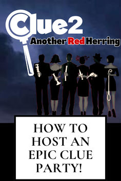 the poster for how to host an epic club party with people standing in front of it