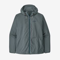 Designed to protect you from the elements both in and out of the water, the Stretch Terre Planing Hoody is a superlight, quick-drying 100% recycled polyester waterman jacket with four-way stretch, a DWR (durable water repellent) finish made without perfluorinated chemicals (PFCs/PFAS); and 40+ UPF sun protection. Made in a Fair Trade Certified™ factory. | Patagonia Men's Stretch Terre Planing Sun UPF Hoody in Nouveau Green, XXL - Recycled Polyester/UPF Fabric Patagonia Recycled Polyester Outerwear For Outdoor Activities, Patagonia Midweight Outerwear For Sports, Patagonia Functional Outerwear In Recycled Polyester, Patagonia Nylon Outerwear For Outdoor, Patagonia Functional Recycled Polyester Outerwear, Functional Patagonia Outerwear In Recycled Polyester, Functional Patagonia Recycled Polyester Outerwear, Patagonia Functional Sports Outerwear, Patagonia Functional Outerwear For Sports