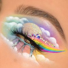 Crazy Eye Makeup, Rainbow Eye Makeup, Maquillage Yeux Cut Crease, Drag Make-up, Eye Makeup Pictures, Makijaż Smokey Eye, Eye Makeup Designs, Dope Makeup