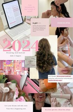 a collage of photos with pink and white text that says,'2012 - 2013