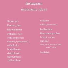 the words instagram and instagram are in white on a pink background with an image of