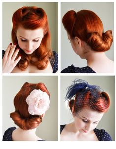 Gibson Roll, Vintage Wedding Nails, Vintage Hairstyle, Roll Hairstyle