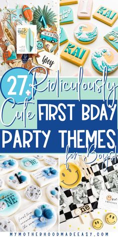 unique first birthday party ideas boy Themes For Baby Boy 1st Birthday, Boy Baby Birthday Theme, 1st Birthday Baby Boy Theme, 1 Year Birthday Boy Theme, Turning One Birthday Boy Themes, 1st Birthday For Boy, Baby 1st Birthday Themes Boys, Boys First Bday Themes, Themes For 1st Birthday Boy