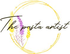 the logo for the posta antist is shown in yellow and purple flowers on a white background