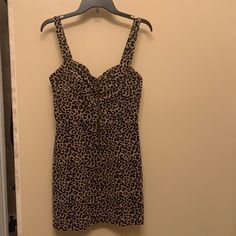 Brand New With Tags!! Wild Fable Target Cheetah Animal Leopard Print Zip Dress With Adjustable Straps (Can Be Seen In Last Photo) Cheetah Animal, Zip Dress, Corduroy Dress, Wild Fable, Black And Brown, Leopard Print, Colorful Dresses, Animal Print, Adjustable Straps