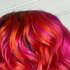 Directions Hair Colour on Instagram: ""welcome to Miami" 🌅 @charliepeacheshair using a rainbow of Directions 🌈 🛒 www.directionshaircolour.co.uk #directionshair #directionshaircolour #semipermanent #hairstyles #hairideas #hairoftheday #hairinspo #hairtrends #hairgoals #instahair #colourfulhair #hairlove #vividhair #hair #haircolour #vegan #colour #hairdye #veganhair #crueltyfree" Directions Hair Colour, Vegan Hair, Rainbow Hair, Semi Permanent, Hair Colour, A Rainbow, Hair Trends, Hair Goals, Dyed Hair