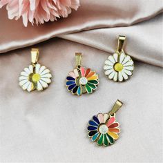 Charm Name Flower Charms Material Alloy Drip ~~You will receive 10 pcs pendants of the following colors: - Metal Color : Picture ~~ Alloy with cold enamel ~~ Color: Picture ~~Size: 18*28 mm Cute Multicolor Pendant Jewelry, Rainbow Enamel Jewelry As Gift, Rainbow Enamel Jewelry Gift, Rainbow Enamel Jewelry For Gifts, Rainbow Enamel Jewelry For Gift, Multicolor Flower Shaped Jewelry With Charms, Multicolor Flower-shaped Jewelry With Charms, Personalized Multicolor Jewelry For Gifts, Nickel-free Multicolor Enamel Jewelry