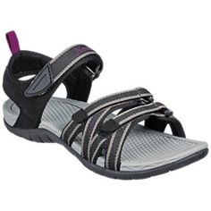 A wonderful blend of support and comfort for active women, the Cape May Sport Sandals from Natural Reflections\u00ae offers airy support that's ready for warm weather adventures. A sleek and feminine design, the Cape May offers the lightweight support of quick drying synthetic and nylon webbing uppers outfitted with comfortable neoprene linings. Three hook-and-loop straps over the instep and forefoot ensure a comfortable fit. The sandal's contoured, cushioning footbeds feature arch support to en Breathable Lightweight Sport Sandals, Lightweight Sport Sandals For Outdoor Activities, Comfortable Non-slip Synthetic Sport Sandals, Outdoor Slip-on Sport Sandals With Arch Support, Functional Non-slip Sandals For Hiking, Adjustable Open-toe Sport Sandals With Arch Support, Sandals For Ladies, Non-slip Synthetic Sport Sandals For Hiking, Womens Sandals Summer