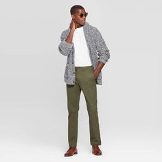 Men's 32" Athletic Fit Chino Pants - Goodfellow & Co Paris Green 34x32 Relaxed Fit Cotton Dress Pants For Fall, Fall Business Casual Chinos, Classic Cotton Dress Pants For Fall, Fall Business Casual Cotton Cargo Pants, Cotton Cargo Pants For Business Casual In Fall, Big And Tall Classic Cotton Pants, Fall Cotton Chinos For Business Casual, Casual Cotton Dress Pants For Fall, Light Blue Chinos