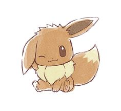 a drawing of a cute little pikachu