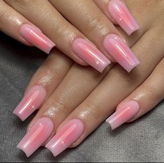 Tumblr Nails, Nails Only, Unique Acrylic Nails, Pink Acrylic, Pink Acrylic Nails, Square Acrylic Nails, Fire Nails, Dream Nails