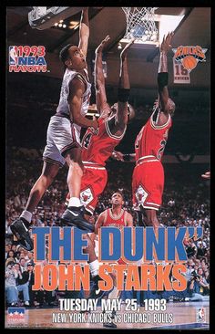 an advertisement for the dunk's john starks basketball team