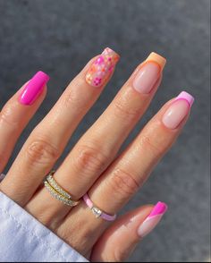 Spring Acrylic Nails, Simple Gel Nails, Summery Nails, Her Nails, Classy Acrylic Nails, Cute Gel Nails, Nails 2023, Acrylic Nails Coffin Short, Short Acrylic Nails Designs