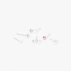 Nose Studs, Fashionable Jewelry, Nose Rings, Nose Stud, Jewelry And Accessories, 6 Packs, New Set, 6 Pack, Body Jewelry