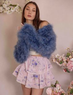 Once in a while, right in the middle of an ordinary life, loves gives you a fairytale. Whether you are a lady that embraces elegance, grace and finesse with polished style or a gorgeous winter bride, be sure to find your special piece to compliment your style. Hand Dyed Luxurious Marabou Feather Jacket Hook/eye front closure Cropped style design with rounded front and 3/4 length sleeves Made from Ethically sourced 100% Feathers Silk Satin Lining Lightweight Made of by-product materials Feather Cape, Mongolian Fur, Feather Jacket, Fur Cape, Polished Style, Winter Bride, Ordinary Life, Pearl Collection, Hook And Eye