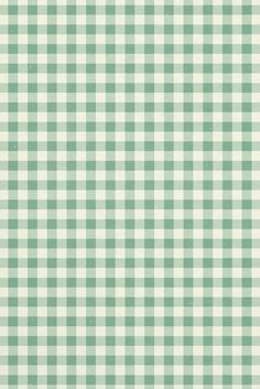 a green and white gingham checkered fabric