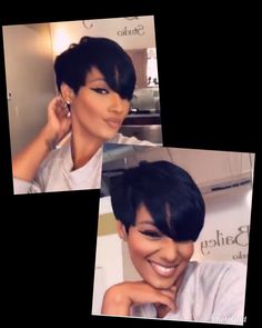 Mushroom Cut Black Women, Sharp Haircut, Relaxing Hair, Wigs Ideas, 90s Cut, Coiling Natural Hair, Fall Haircuts, Shorts Hair, Alopecia Hairstyles