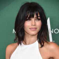 The Best Celebrity Haircuts of 2016 | Allure Dark Lob, Dark Hair With Bangs, Medium Dark Hair, Androgynous Haircut, Lob With Bangs, Celebrity Haircuts, Short Sassy Haircuts, Short Dark Hair, Bangs With Medium Hair