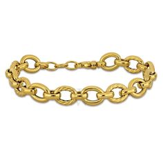 This 9.5mm twisted and polished oval link bracelet crafted in 14K yellow gold and measuring 8 inches in length is a stunning and unique piece of jewelry. The combination of twisted and polished finishes adds texture and visual interest to the bracelet, creating a dynamic and eye-catching look. Crafted in luxurious 14K yellow gold, this bracelet exudes elegance and sophistication, making it suitable for various occasions. Its longer length provides a comfortable fit and allows for a slightly looser wear, perfect for those who prefer a relaxed yet stylish look. Whether worn alone as a statement piece or layered with other bracelets for a more layered look, this bracelet is sure to make a stylish impact. Overall, it's a beautiful and timeless accessory that can elevate any ensemble. Amour Lad Fine Pens, Gold Models, Cheap Gifts, Fragrance Gift Set, Crossbody Messenger Bag, Timeless Accessories, Bracelet Crafts, Layered Look, Metal Stamping