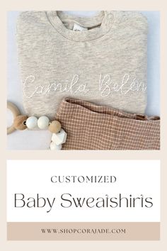 Here you will find hand stitched baby crewnecks that are perfect for the following: -baby aesthetic photos -baby name coming home outfit -baby photography -monthly milestone pictures -baby fashion -birth announcement photography ideas -going home outfit -personalized outfits -customized outfits -hand stitched -family photos -family photo baby outfits -baby gift