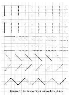 the graphing sheet shows how to draw an arrow in different directions, including diagonals and