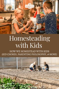 Kid Chores, The Prairie Homestead, Prairie Homestead, Happy Homemaking, Homestead Farm, Farm Kids, Homeschool Education, Homesteading Skills, Large Families