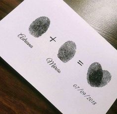 a close up of a paper with two finger prints on it