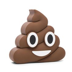 an emoticive brown poop shaped object with eyes