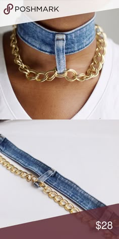 Jared Jewelry, Gold Key Necklace, Denim Choker, Key Charm Necklace, Diy Choker, Choker Gold, Gold C, Denim Diy