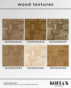 wood textures for flooring and wallpapers in various colors, sizes and finishes