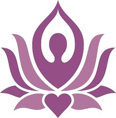 a purple lotus flower with a heart in the middle