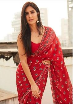 Indian Sari Dress, Block Print Saree, Anita Dongre, Francisco Lachowski, Indian Woman, Red Saree