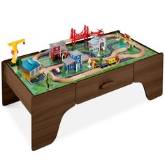 35-Piece Train Table Outdoor Yard Games, Outdoor Umbrella Bases, Train Table, Wooden Playset, Table Large, Activity Table, Christmas Tree Shop, Christmas Yard, Play Space